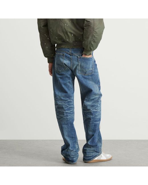 Mastercraft Union Blue Showa Relaxed Taku Jeans True Vintage for men