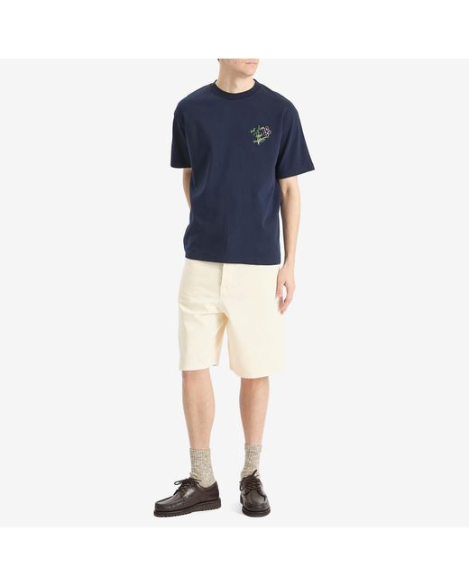Drole de Monsieur Natural Ecru Baggy Shorts for men