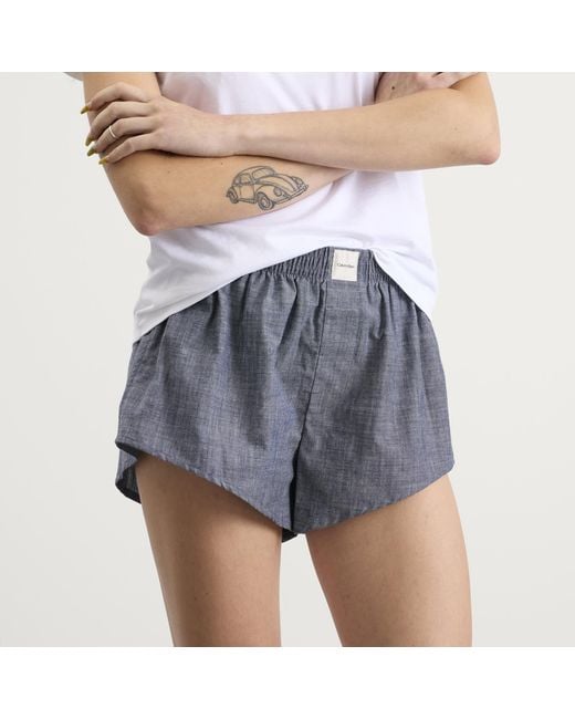 Calvin Klein Blue Chambray Short