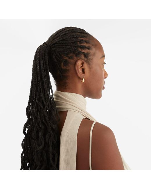 Missoma Metallic Savi Dome Mini Hoop Earrings