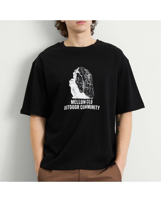 Mellow Clo Black Slab T-Shirt for men