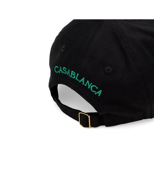 Casablanca Black Hotel Emblem Cap for men