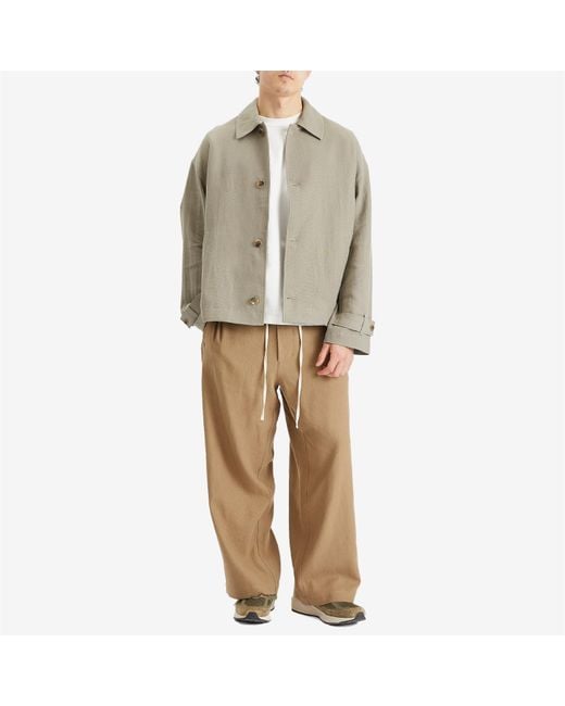 Merely Made Brown Wide String Pants for men