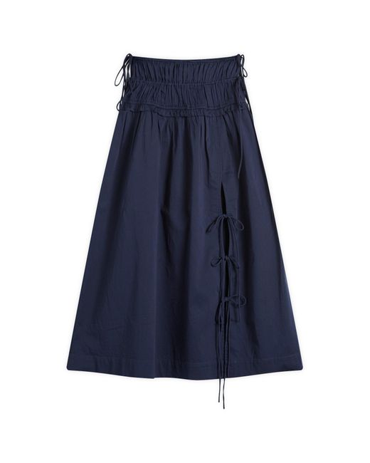 Damson Madder Blue Charlotte Midi Skirt Presented By End