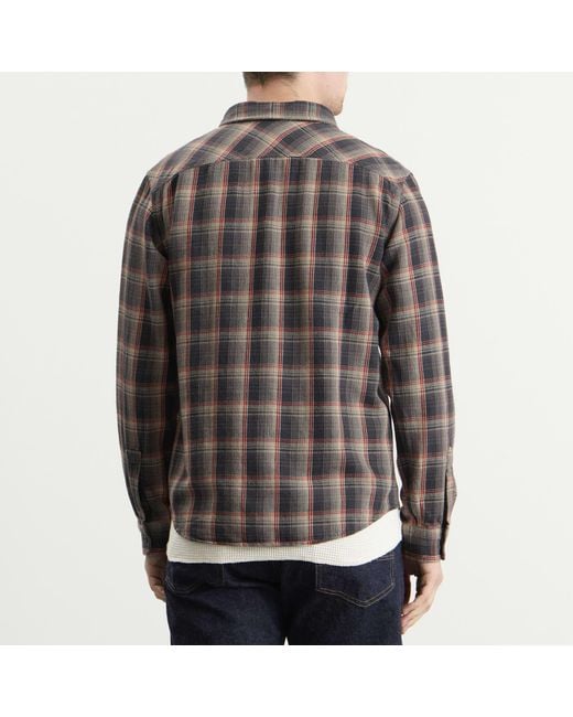 RRL Gray Jasper Check Shirt for men