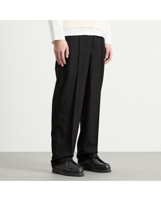 About Blank Gray Pleated Trousers V2 for men
