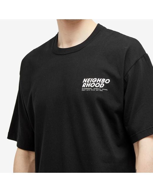 Neighborhood Black 20 Printed T-Shirt for men