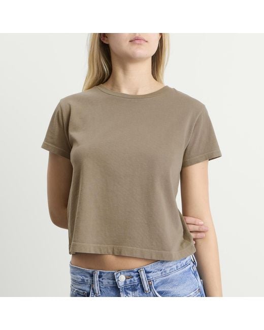 Agolde Brown Adine Shrunken T-Shirt