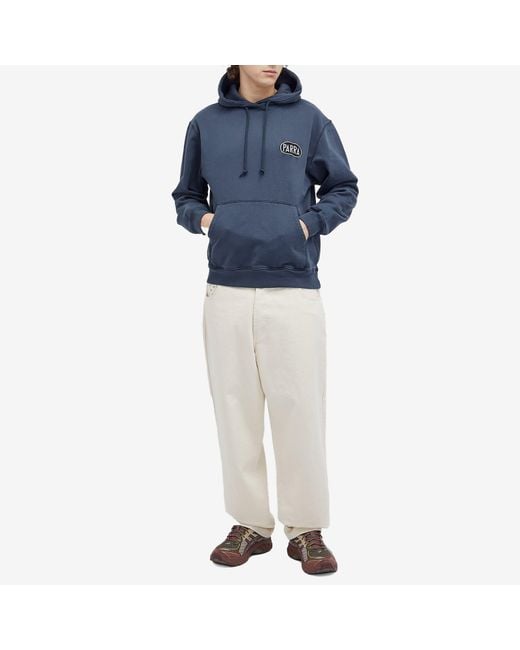 by Parra Blue Oval Logo Hoodie for men
