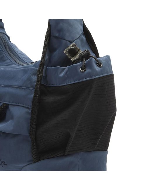 F/CE Blue Textured Twill 2-Way Shoulder Bag