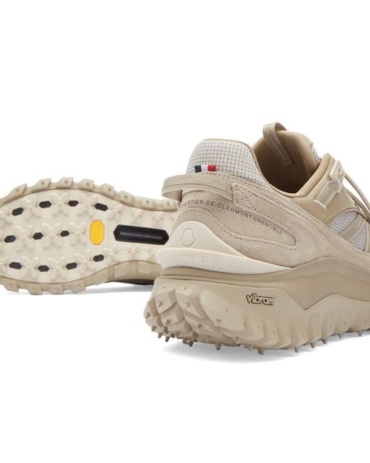 Moncler White Trailgrip Low Top Sneakers for men