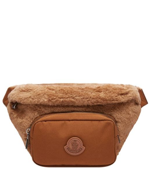 Moncler Durance Belt Bag in Brown for Men | Lyst
