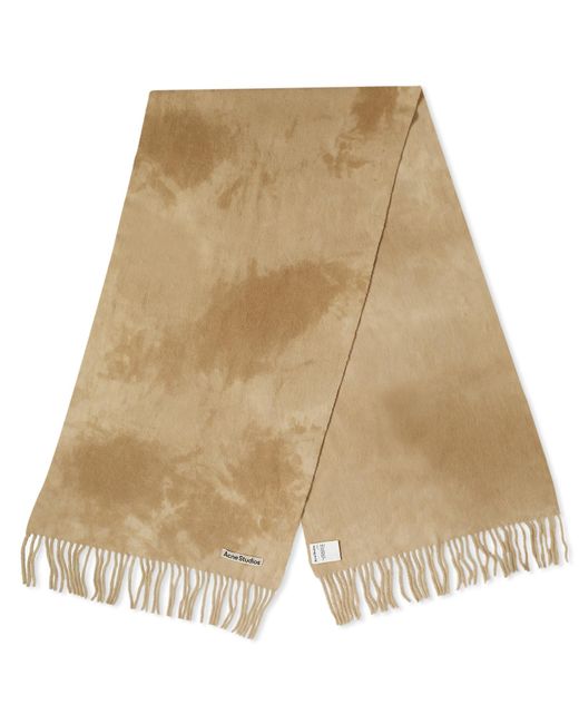 Acne Natural Tie Dye Scarf for men
