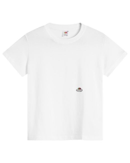 HOMMEGIRLS White X Fruit Of The Loom Classic T-Shirt