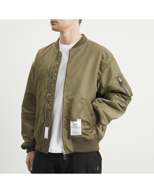 Neighborhood Green Mod Patch Ma-1 Flight Jacket for men
