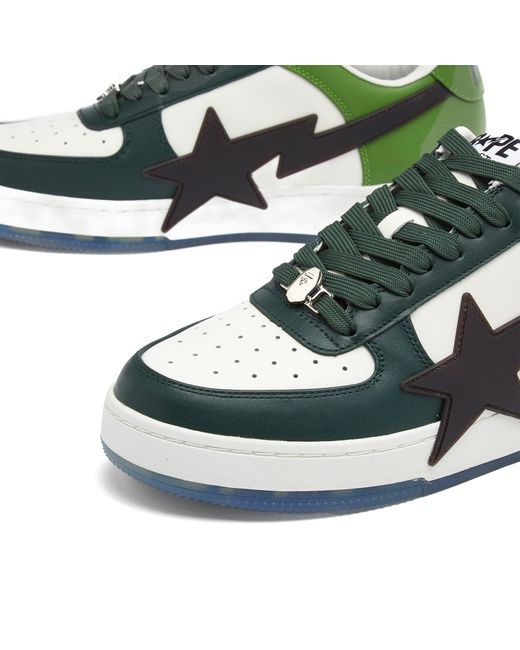 A Bathing Ape Green Bape Sta Os Sneaker for men