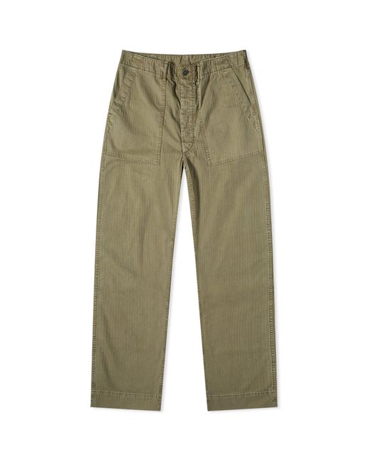 RRL Green Army Utility Pant for men