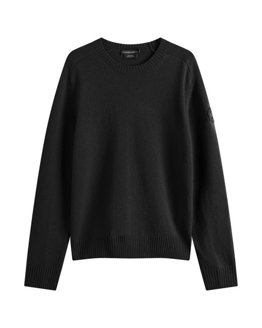 Canada Goose Black Matawin Crew Knit for men