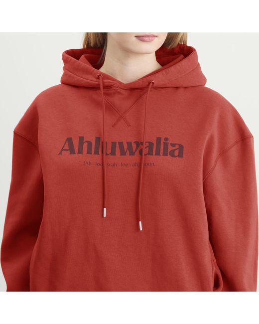 Ahluwalia Red Logo Hoodie