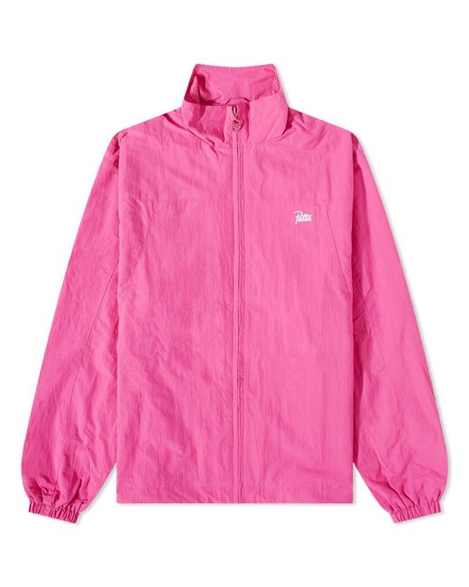 PATTA Pink Basic Nylon M2 Track Jacket for men