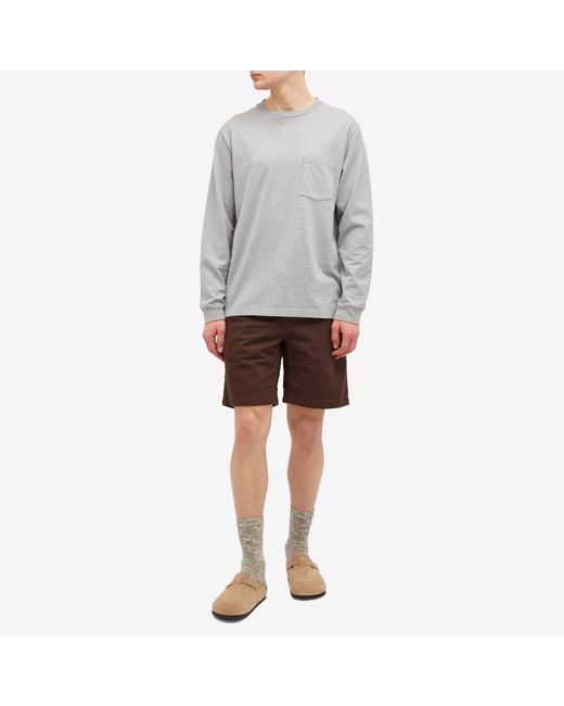 Gramicci Brown Twill G-Shorts for men