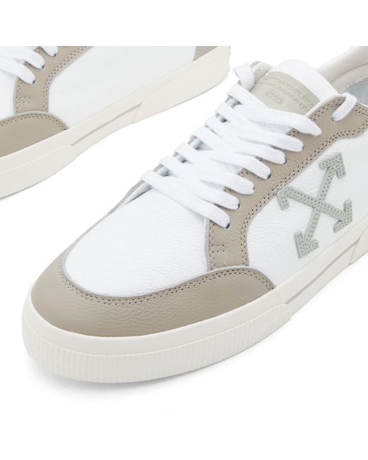 Off-White c/o Virgil Abloh White New Low Vulcanized Leather Sneaker for men