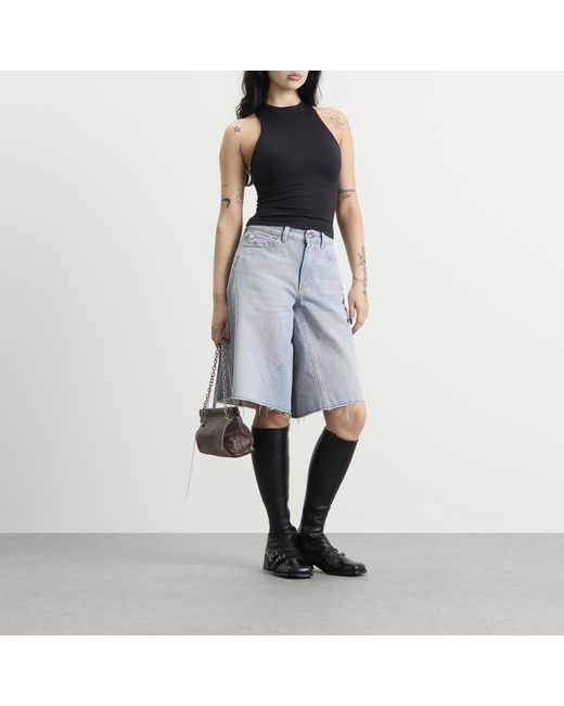 Justine Clenquet Brown Flor Chain Bag