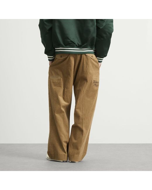 Human Made Natural Corduroy Pleated Trousers for men