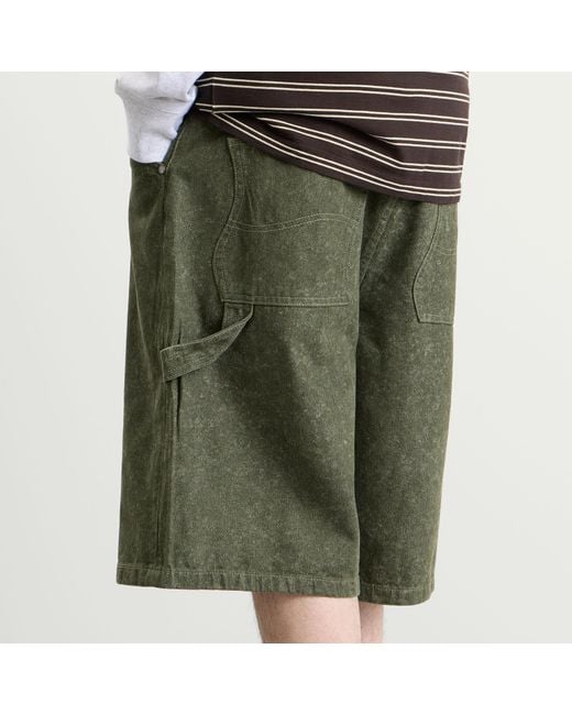 Dime Green Classic Denim Shorts for men