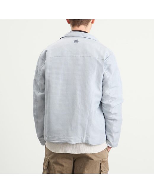 RANRA Blue Reach Silk Linen Ripstop Jacket for men