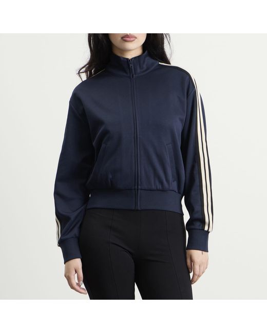 GOOD AMERICAN Blue Track Jacket