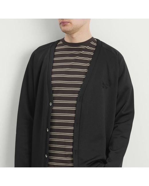 Needles Black Bright Jersey Cardigan for men