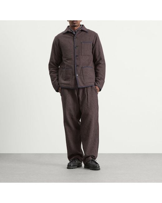 Kardo Brown Paris Quilted Workwear Jacket for men