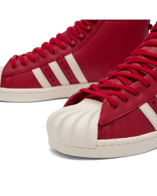 adidas X Thug Club Superstar Boot Luxe in Red for Men | Lyst