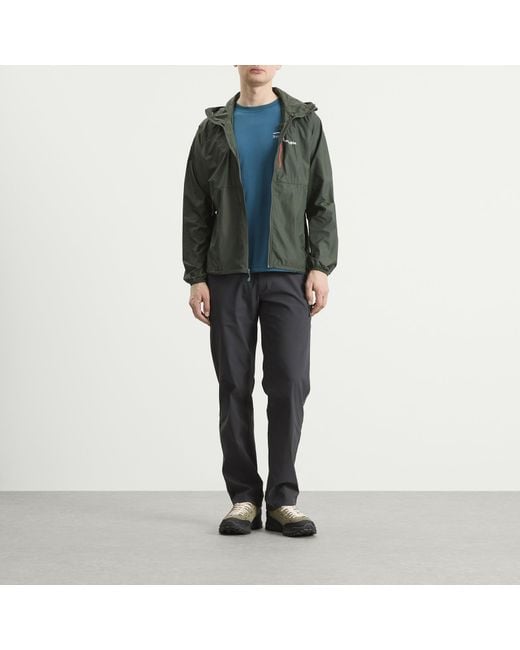 Montbell Green Wind Blast Hooded Jacket for men