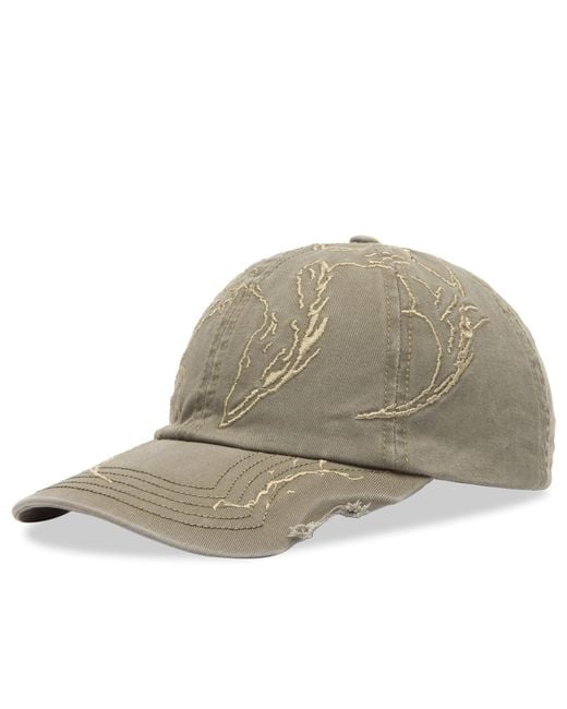 Roa Multicolor Ryli Embroidered 6 Panel Cap for men