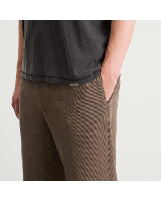 Represent Brown Ribbed Hybrid Pant for men