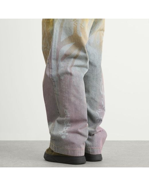 PAOLINA RUSSO Gray Denim Baggy Trousers