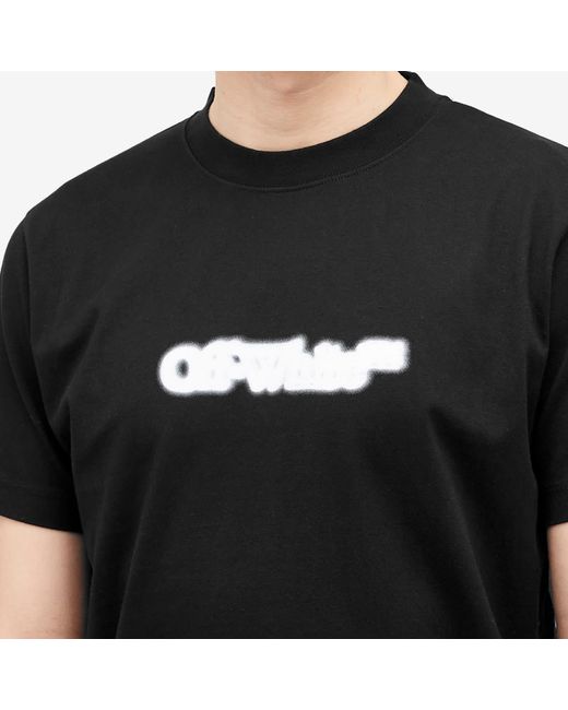 Off-White c/o Virgil Abloh Black Spray Arrow Slim T-Shirt for men