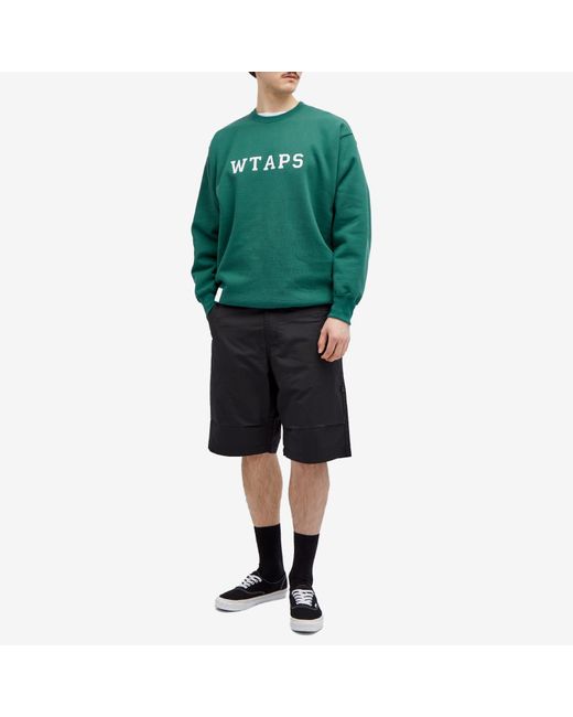 (w)taps Green 03 Crew Neck Sweatshirt for men