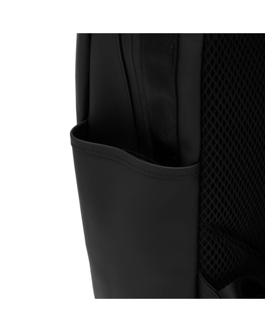 Rains Black Clip Front Backpack
