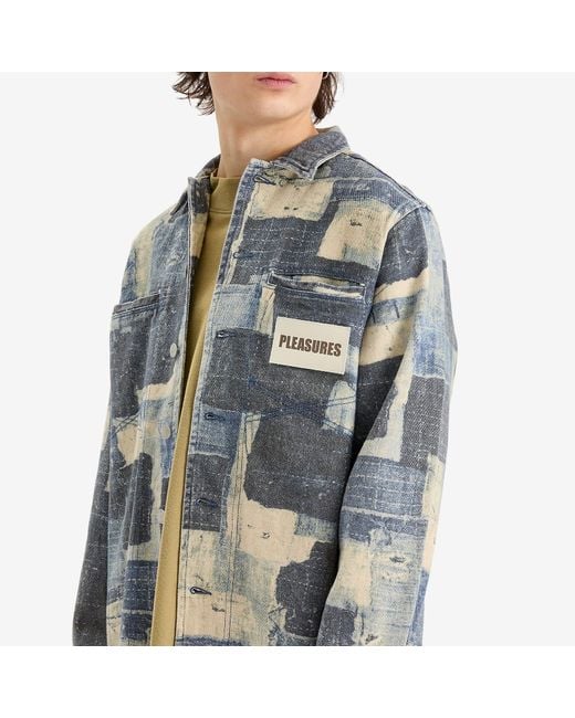 Pleasures Blue Boro Work Jacket for men