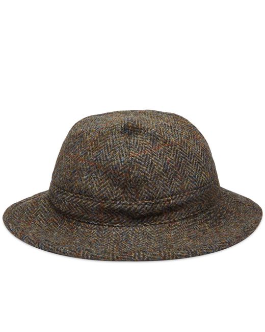 Orslow Brown Harris Tweed Hat for men