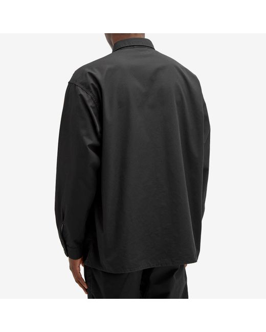 Nanamica Black Utility Light Wind Shirt for men