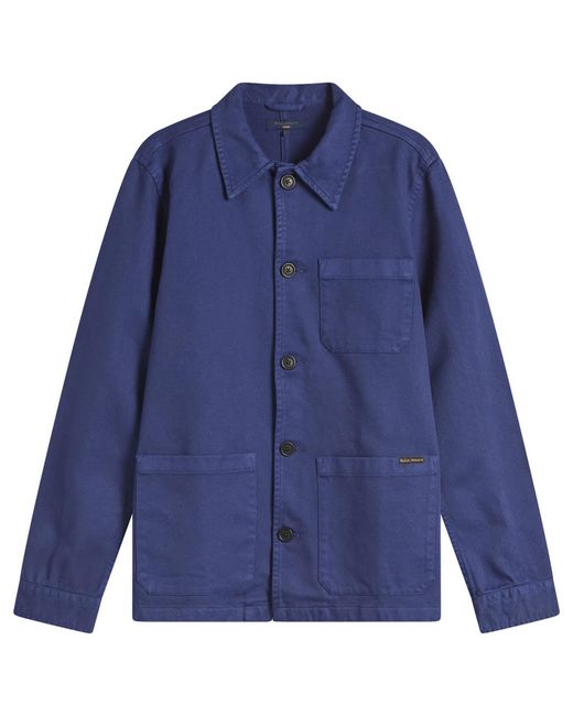 Nudie Jeans Blue Nudie Barney Worker Jacket for men