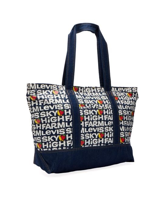 Levi's Blue X Sky High Farm Universe Garden Tote Bag for men