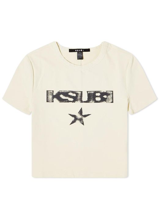 Ksubi Natural Star Baby Crop T-shirt