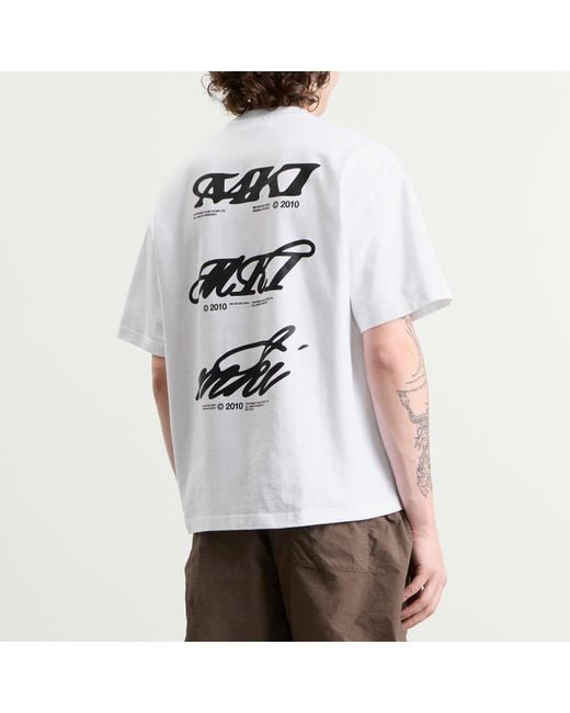 MKI Miyuki-Zoku White Stack T-Shirt for men