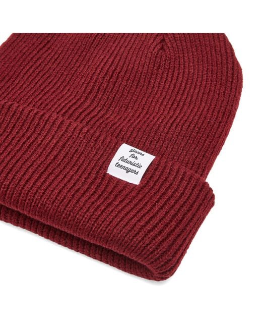 Human Made Red Classic Beanie for men