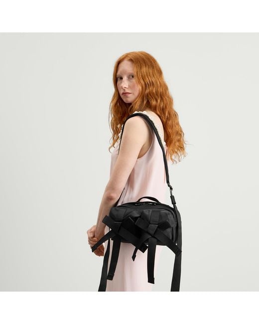 Simone Rocha Black Classic Bow Cross Body Bag